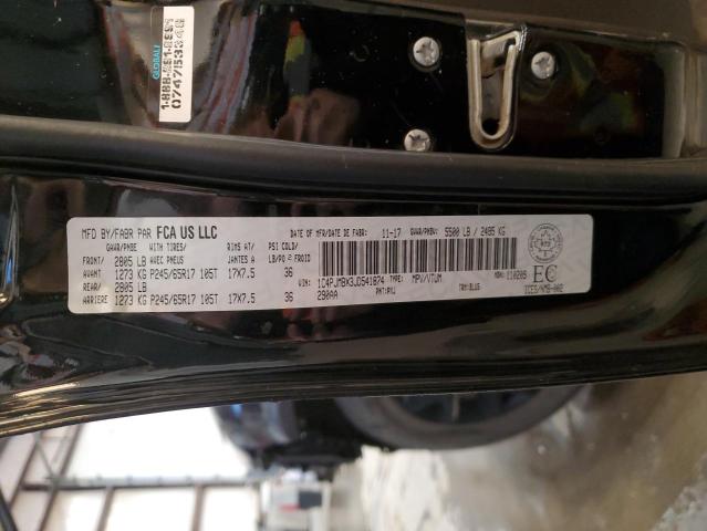 1C4PJMBX3JD541874 - 2018 JEEP CHEROKEE TRAILHAWK BLACK photo 14