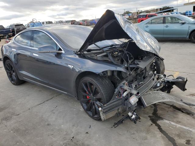 5YJSA1E44FF114701 - 2015 TESLA MODEL S GRAY photo 4