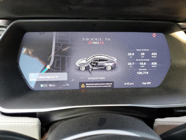 5YJSA1E44FF114701 - 2015 TESLA MODEL S ნაცრისფერი ფოტო 9