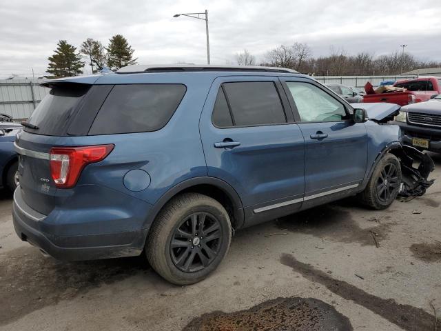 1FM5K8D80JGC11475 - 2018 FORD EXPLORER XLT BLUE photo 3