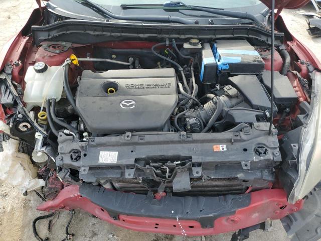 JM1BL1U57B1409184 - 2011 MAZDA 3 S RED photo 11