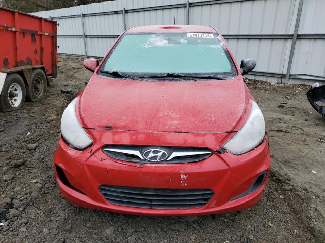 KMHCT5AE5EU189624 - 2014 HYUNDAI ACCENT GLS RED photo 5