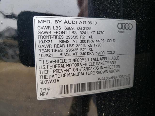 WA1DGAFEXED002127 - 2014 AUDI Q7 PRESTIGE BLACK photo 12