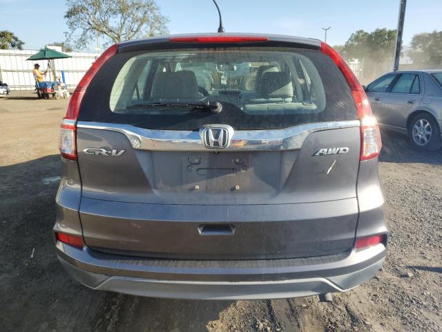 5J6RM4H37FL073823 - 2015 HONDA CR-V LX GRAY photo 6