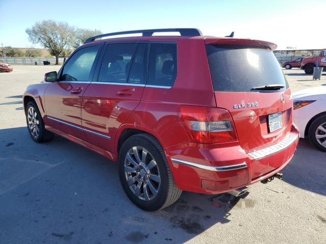 WDCGG8HB3BF630507 - 2011 MERCEDES-BENZ GLK 350 4MATIC RED photo 2