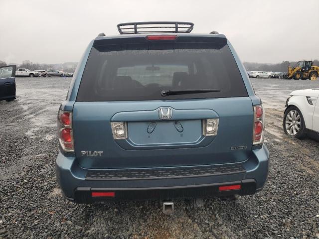 5FNYF18577B023763 - 2007 HONDA PILOT EXL TEAL photo 6