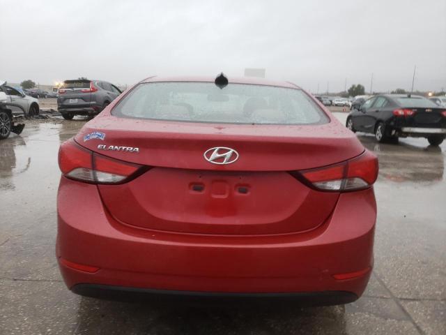 KMHDH4AE5GU545881 - 2016 HYUNDAI ELANTRA SE RED photo 6