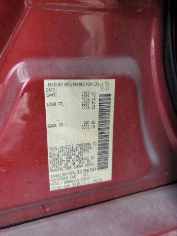 1N4AL3AP3FN329690 - 2015 NISSAN ALTIMA 2.5 RED photo 12