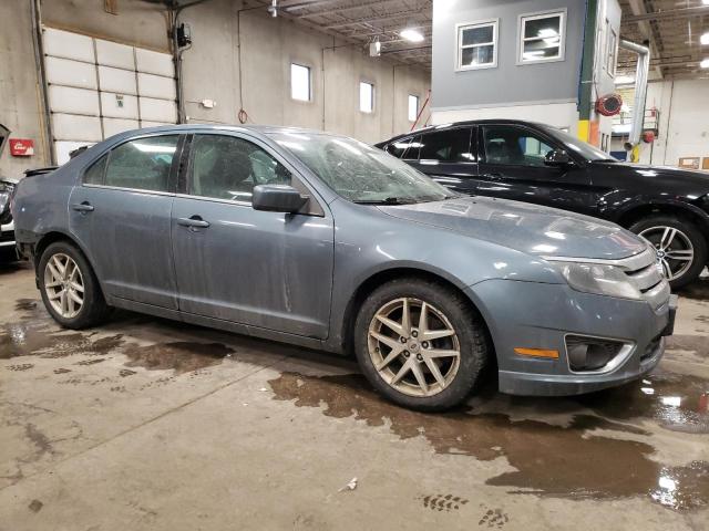 3FAHP0JAXCR116449 - 2012 FORD FUSION SEL BLUE photo 4