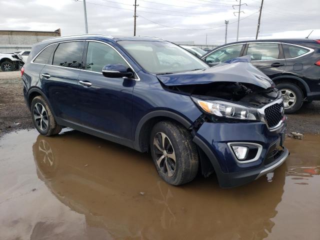 5XYPH4A1XGG156217 - 2016 KIA SORENTO EX BLUE photo 4