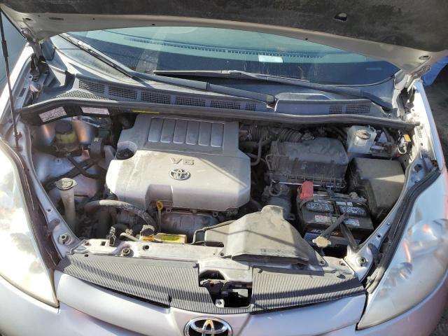 5TDZK23C48S136997 - 2008 TOYOTA SIENNA CE SILVER photo 12