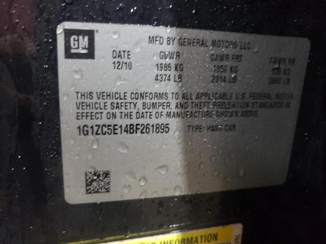 1G1ZC5E14BF261895 - 2011 CHEVROLET MALIBU 1LT 黑色 照片 12