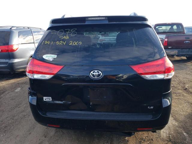 5TDKK3DC7DS341505 - 2013 TOYOTA SIENNA LE BLACK photo 6