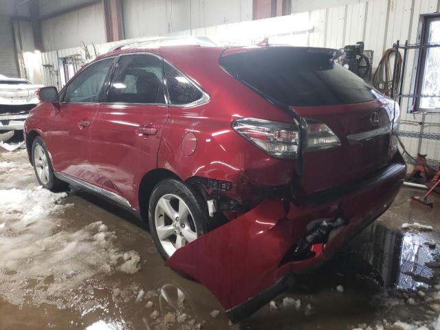 2T2BK1BA6BC108478 - 2011 LEXUS RX 350 RED photo 2