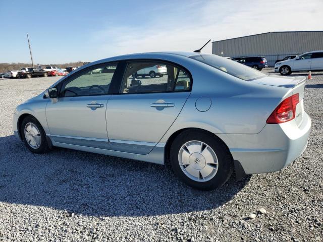 JHMFA36296S009275 - 2006 HONDA CIVIC HYBRID BLUE photo 2