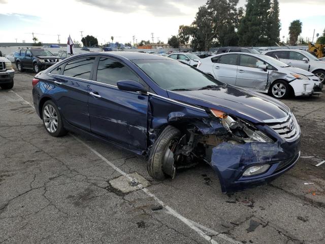 5NPEC4AC6DH736236 - 2013 HYUNDAI SONATA SE BLUE photo 4