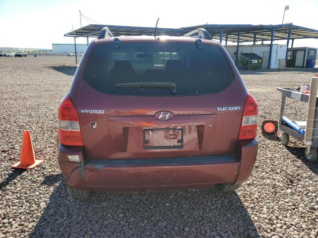 KM8JM12B58U711237 - 2008 HYUNDAI TUCSON GLS MAROON photo 6