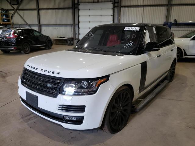 SALGV3EF8GA318203 - 2016 LAND ROVER RANGE ROVE AUTOBIOGRAPHY WHITE photo 2