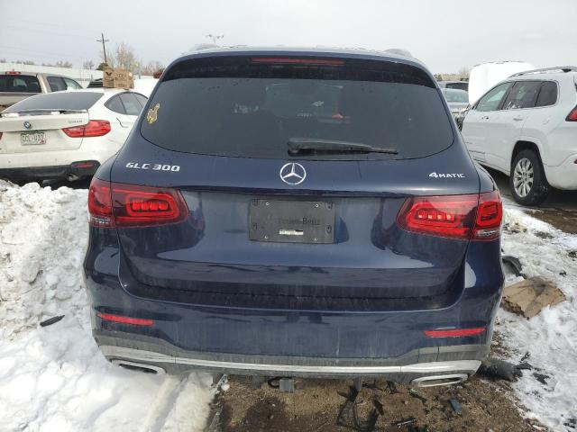 W1N0G8EB2MF980282 - 2021 MERCEDES-BENZ GLC 300 4MATIC BLUE photo 6