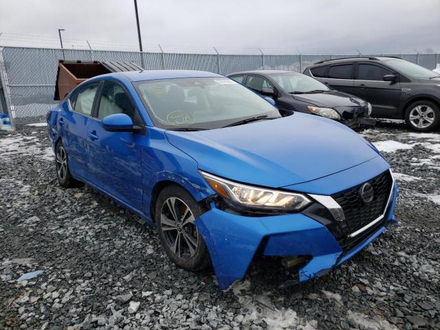 3N1AB8CV9LY275741 - 2020 NISSAN SENTRA SV BLUE photo 1