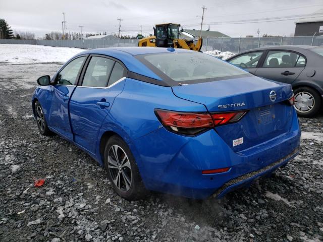 3N1AB8CV9LY275741 - 2020 NISSAN SENTRA SV BLUE photo 3