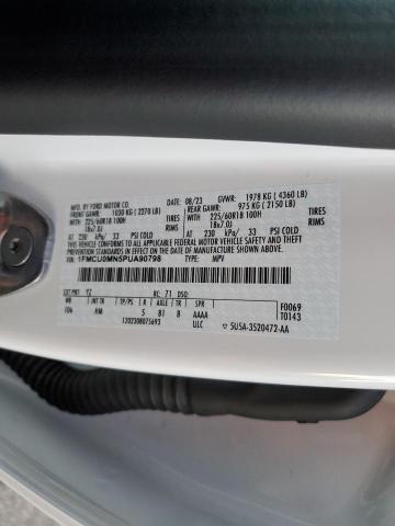 1FMCU0MN5PUA90798 - 2023 FORD ESCAPE ST LINE WHITE photo 14