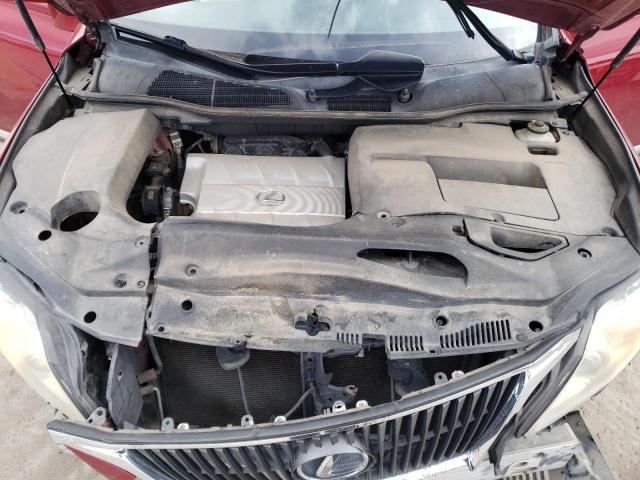 JTJZK1BA1A2404960 - 2010 LEXUS RX 350 RED photo 11