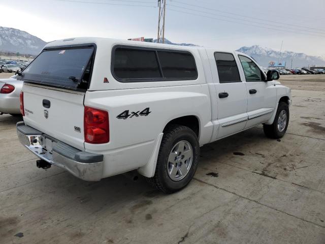 1D7HW58N15S134984 - 2005 DODGE DAKOTA QUAD LARAMIE WHITE photo 3