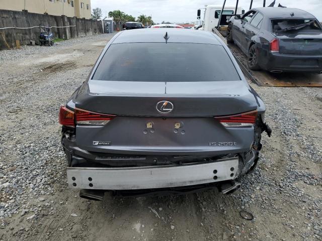 JTHBA1D21H5040804 - 2017 LEXUS IS 200T GRAY photo 6