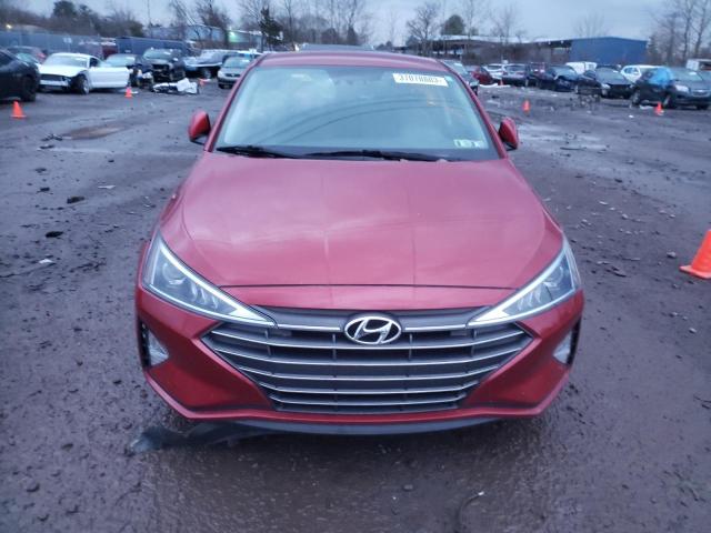 KMHD84LF9KU792299 - 2019 HYUNDAI ELANTRA SEL BURGUNDY photo 5