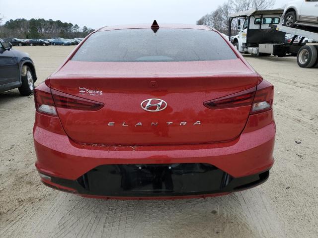 KMHD84LF6LU013622 - 2020 HYUNDAI ELANTRA SEL RED photo 6