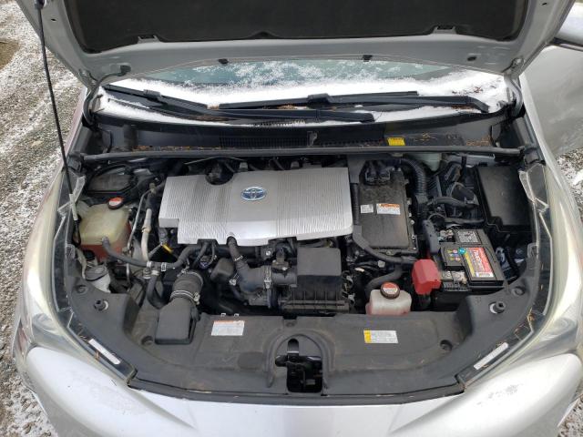 JTDKBRFU3G3000519 - 2016 TOYOTA PRIUS SILVER photo 11