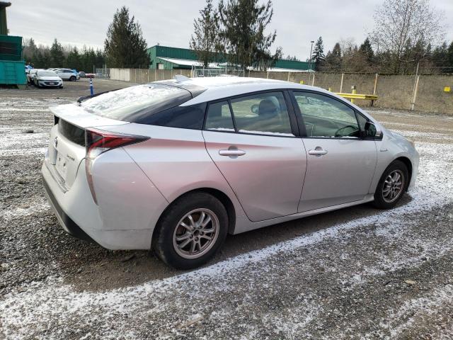 JTDKBRFU3G3000519 - 2016 TOYOTA PRIUS SILVER photo 3