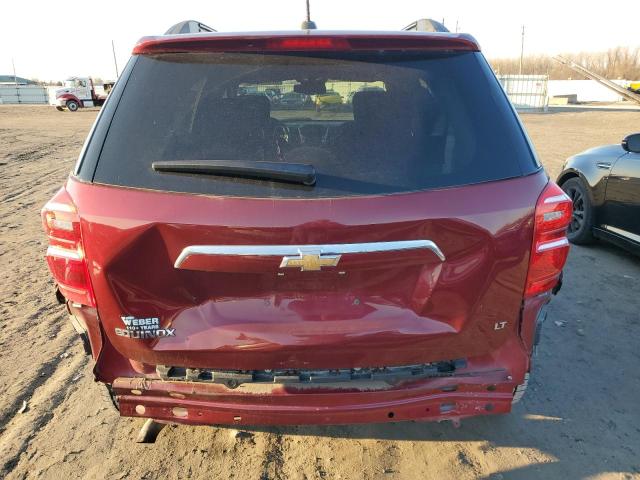 2GNALCEK1H1520416 - 2017 CHEVROLET EQUINOX LT RED photo 6