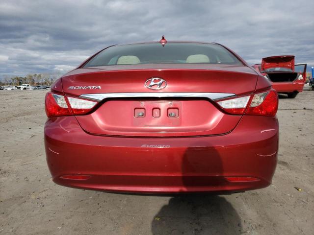 5NPEB4AC4DH658042 - 2013 HYUNDAI SONATA GLS RED photo 6