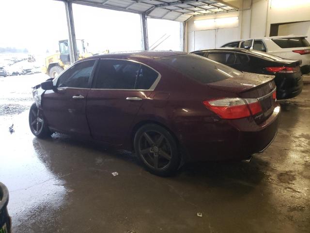 1HGCR2F5XEA284063 - 2014 HONDA ACCORD SPORT BURGUNDY photo 2