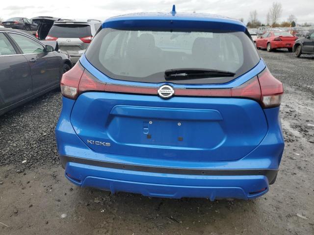 3N1CP5BV2ML522137 - 2021 NISSAN KICKS S BLUE photo 6