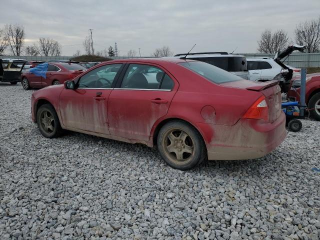 3FAHP0HA4BR154490 - 2011 FORD FUSION SE RED photo 2