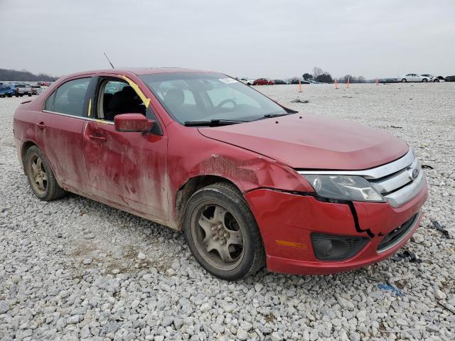 3FAHP0HA4BR154490 - 2011 FORD FUSION SE RED photo 4