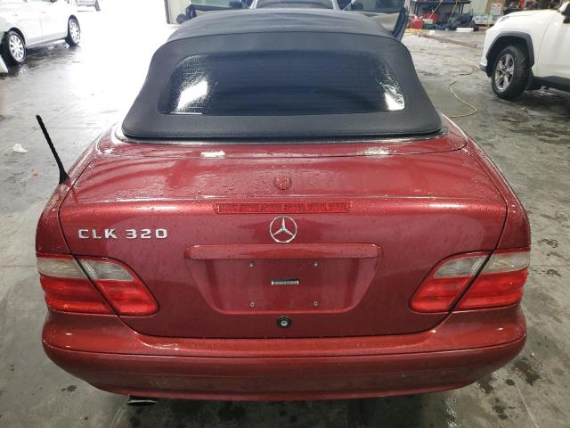 WDBLK65G41T080904 - 2001 MERCEDES-BENZ CLK 320 BURGUNDY photo 6