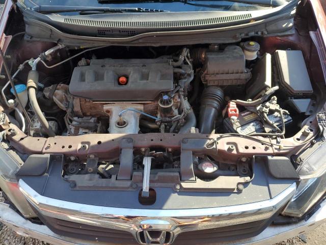 19XFB2F92CE093542 - 2012 HONDA CIVIC EXL ბურგუნდია ფოტო 11