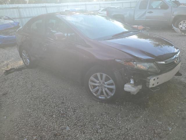 19XFB2F92CE093542 - 2012 HONDA CIVIC EXL ბურგუნდია ფოტო 4
