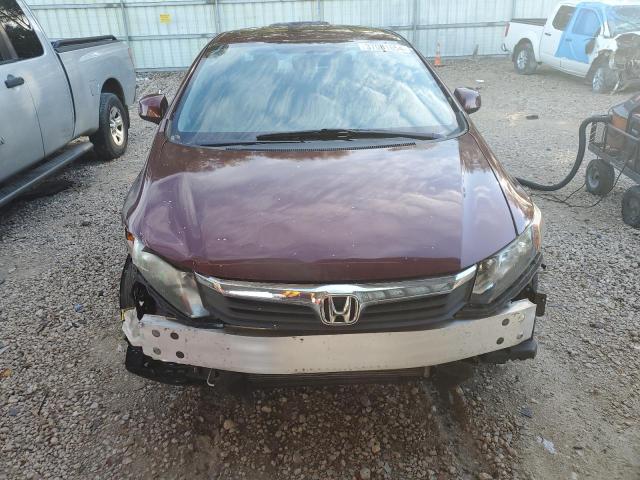 19XFB2F92CE093542 - 2012 HONDA CIVIC EXL ბურგუნდია ფოტო 5