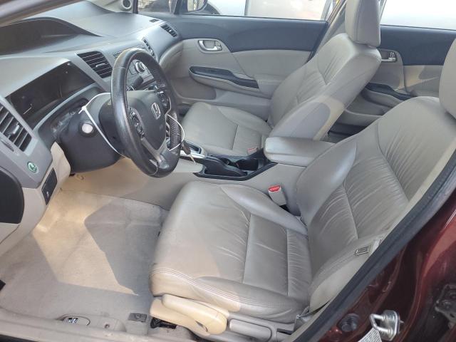 19XFB2F92CE093542 - 2012 HONDA CIVIC EXL ბურგუნდია ფოტო 7