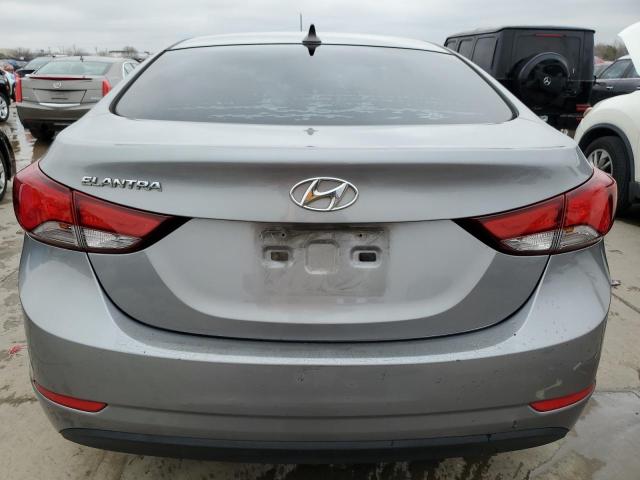 KMHDH4AE2EU114475 - 2014 HYUNDAI ELANTRA SE SILVER photo 6