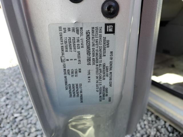 1GNDU23W58D178516 - 2008 CHEVROLET UPLANDER LS SILVER photo 13