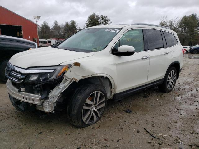 5FNYF6H9XJB011503 - 2018 HONDA PILOT TOURING WHITE photo 1