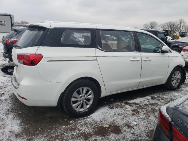 KNDMA5C10G6186694 - 2016 KIA SEDONA L WHITE photo 3