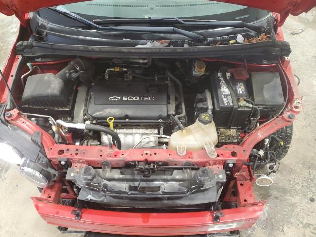 1G1JA6SHXC4106808 - 2012 CHEVROLET SONIC LS RED photo 11