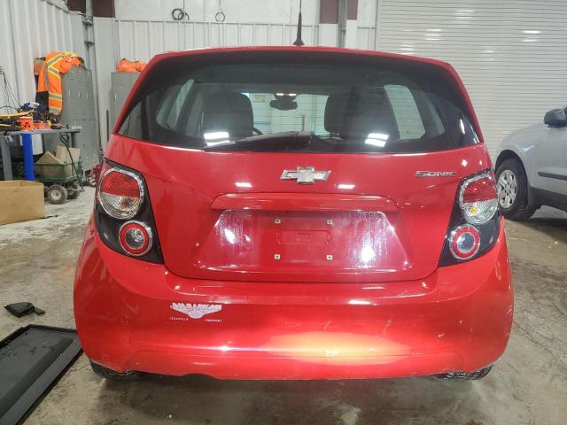 1G1JA6SHXC4106808 - 2012 CHEVROLET SONIC LS RED photo 6